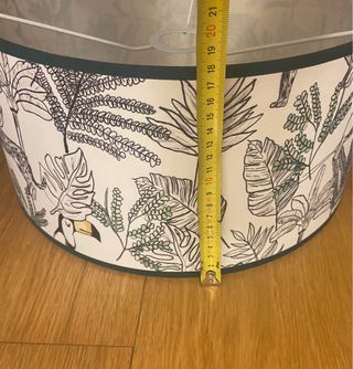 Pantalla Lámpara Cilíndrica Naturaleza D35