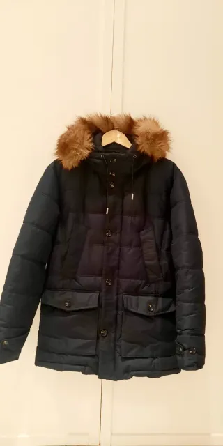 Parka Zara Hombre Talla L Azul