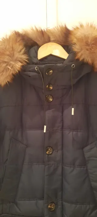 Parka Zara Hombre Talla L Azul