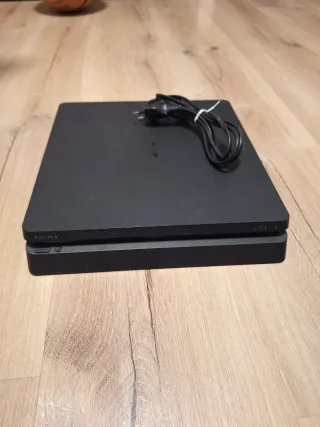 Ps4 Slim Negra + Mando + 5 Juegos