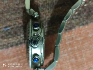 Reloj Cartier Chronograph Azul y Plateado