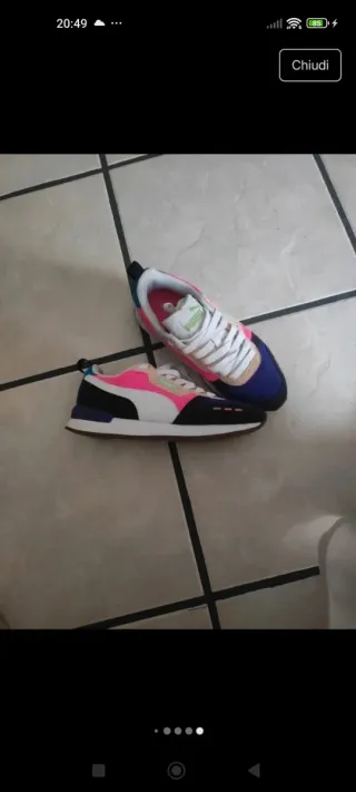 Scarpe Puma donna rosa e bianche