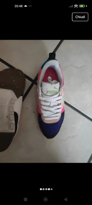 Scarpe Puma donna rosa e bianche