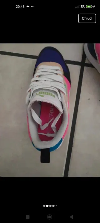 Scarpe Puma donna rosa e bianche