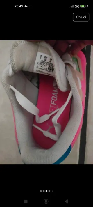 Scarpe Puma donna rosa e bianche