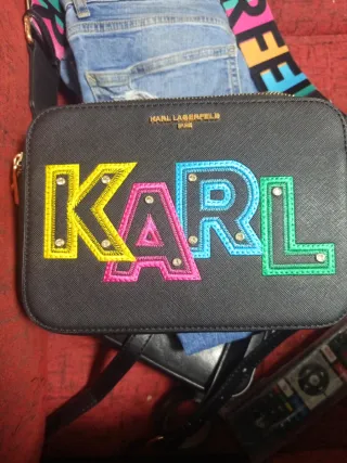Bolso Bandolera Karl Lagerfeld Negro Multicolor