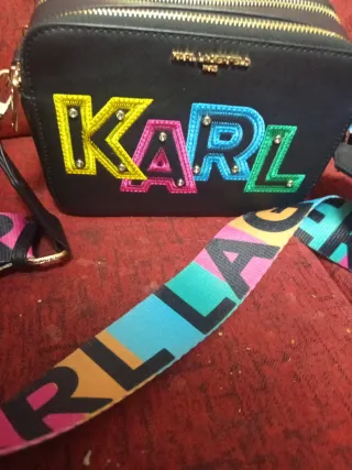 Bolso Bandolera Karl Lagerfeld Negro Multicolor