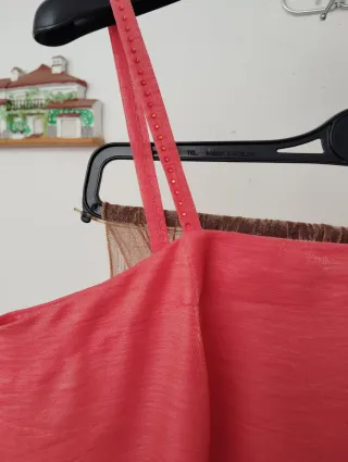 Vestido de fiesta naranja/rosa "Nuevo"