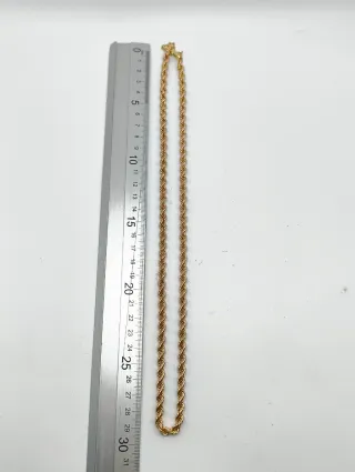 Cordón Salomónico Oro 18kt 60cm de largo