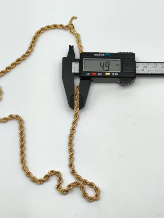 Cordón Salomónico Oro 18kt 60cm de largo