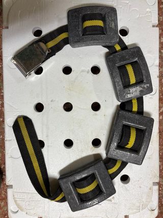 Cinturón de plomo para buceo o pesca sub 8KG