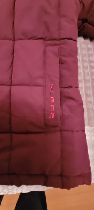 Chaqueta de invierno roja mujer