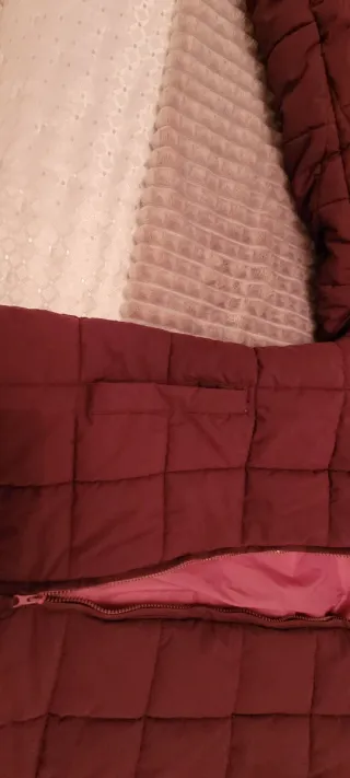 Chaqueta de invierno roja mujer