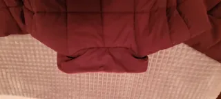 Chaqueta de invierno roja mujer