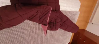 Chaqueta de invierno roja mujer