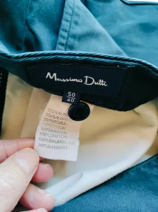 Pantalón Chino Massimo Dutti Azul Marino T.50