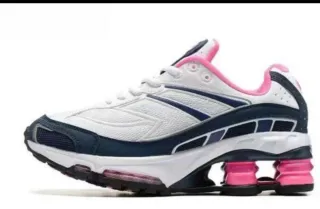 Tenis Nike Shox Mujer Rosa Blanco