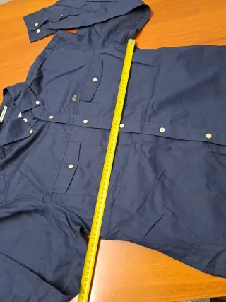 Camisa Lacoste Hombre Manga Larga Algodón Azul Tal