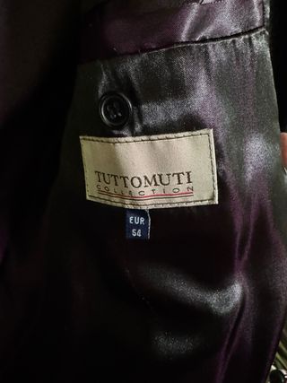 Abrigo negro hombre talla 54/XL