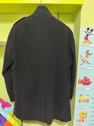 Abrigo negro hombre talla 54/XL