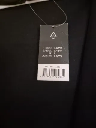 Sudadera Crivit Negra Talla 52