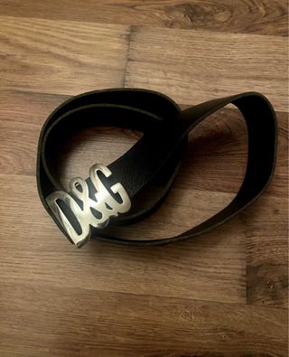 Cinturón D&G Negro Hebilla Logo