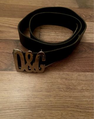 Cinturón D&G Negro Hebilla Logo