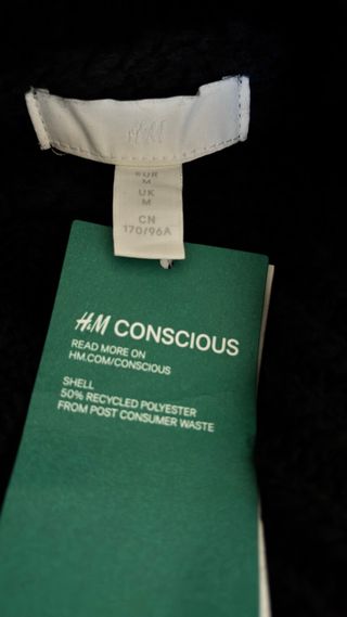 Chaleco H&M Negro Cuello Alto Tejido