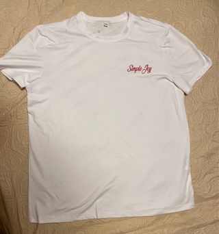Camiseta Simple Joy blanca