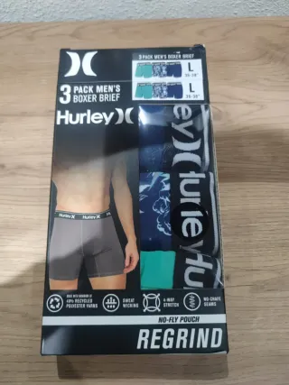 3 Pack Boxer Briefs Hurley Talla L