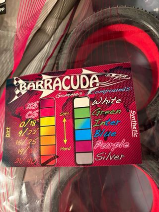 Ruedas 1/8 TT 6MK Barracuda con insert y llantas