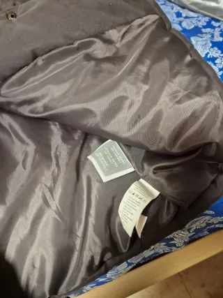 Chaqueta acolchada mujer marrón