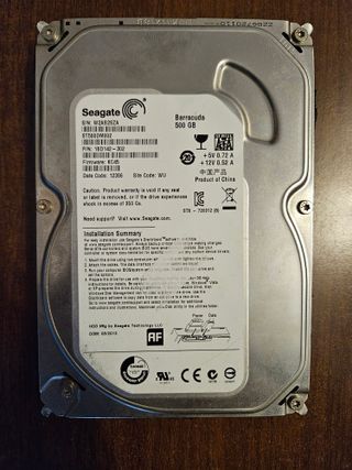 Hard Disk 3.5 500GB Seagate Barracuda