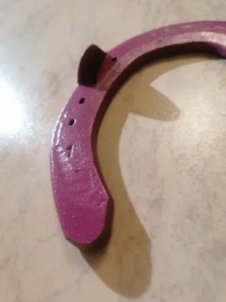 Ferro di cavallo portafortuna viola