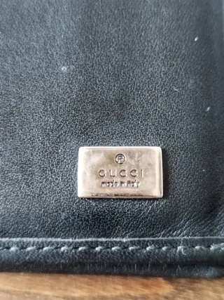 Portafogli porta carte documenti vintage Gucci ner