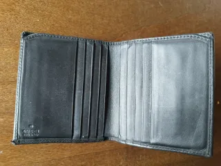 Portafogli porta carte documenti vintage Gucci ner