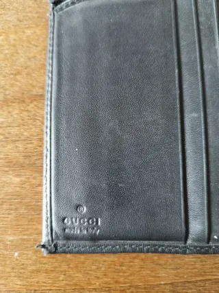 Portafogli porta carte documenti vintage Gucci ner