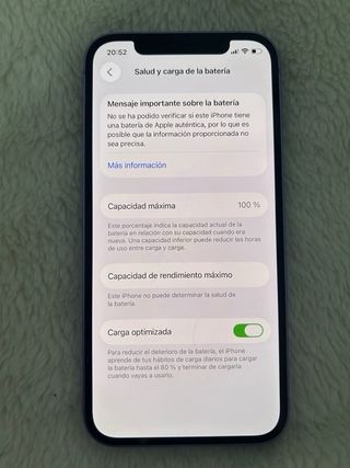 iPhone 12 Lila en perfecto estado. 100% de batería