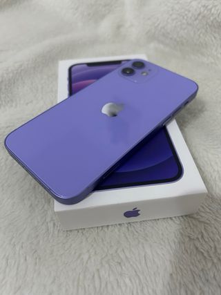 iPhone 12 Lila en perfecto estado. 100% de batería