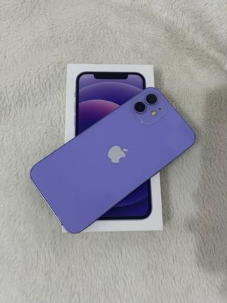 iPhone 12 Lila en perfecto estado. 100% de batería