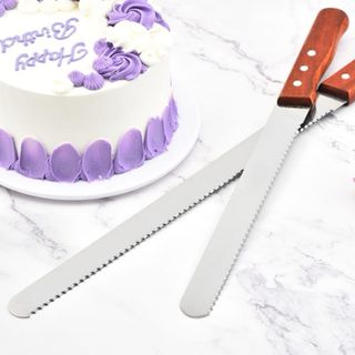 2 coltelli da 25 cm per pasticceria