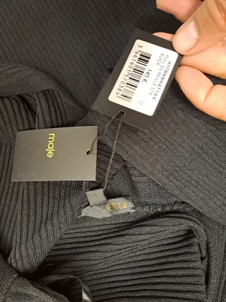 Jersey Maje Negro sin Mangas Mujer