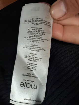 Jersey Maje Negro sin Mangas Mujer