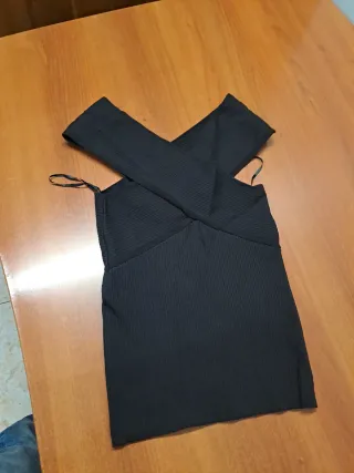 Jersey Maje Negro sin Mangas Mujer