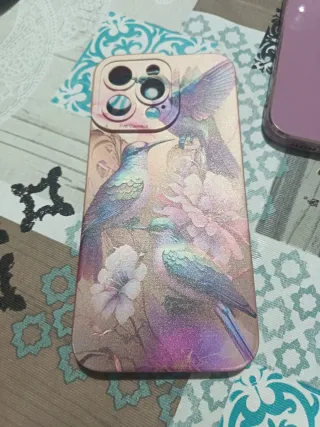 Funda iPhone 15 Pro Max Aves y Flores