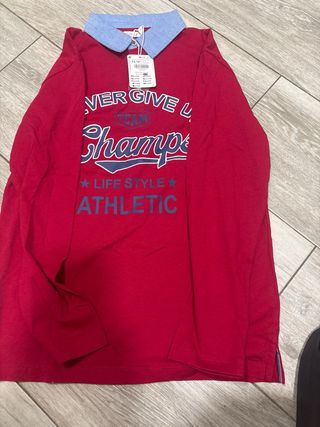 Camiseta Sfera Manga Larga Roja Talla 13-14