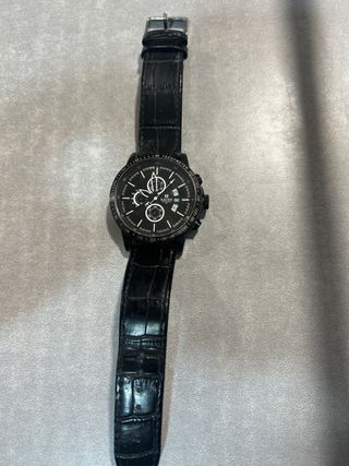 Reloj Racer de Cuero Negro