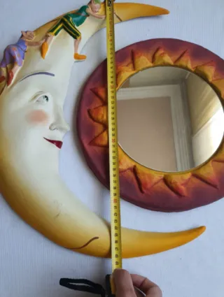 Espejo Luna y Sol Decorativo