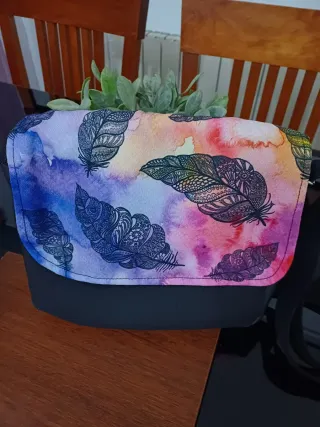 Bolso  de tela  sostenible con cremallera