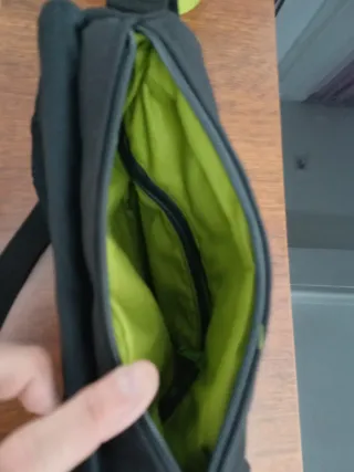 Bolso  de tela  sostenible con cremallera